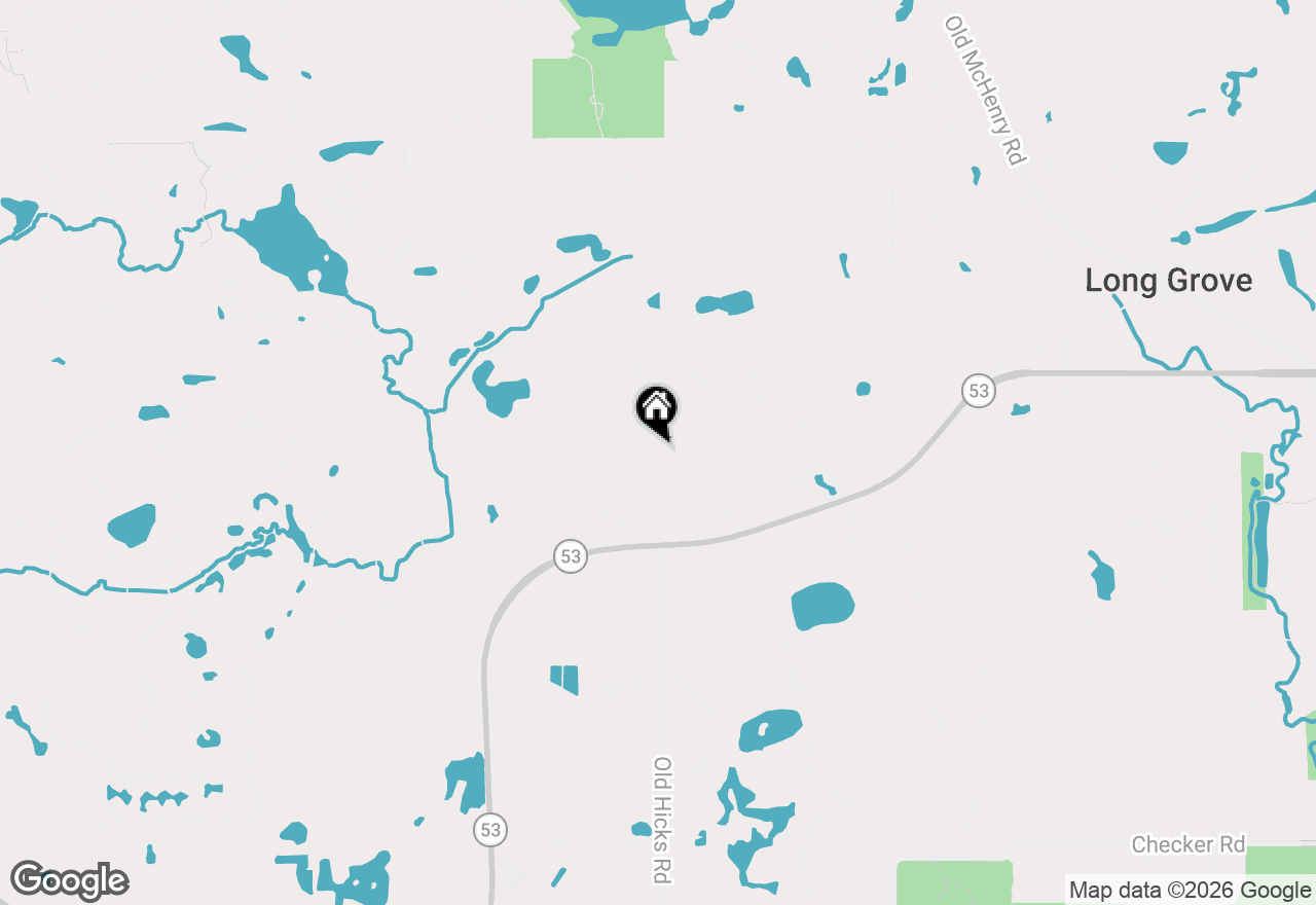 Map of 3414 E Mardan Drive, Long Grove, IL 60047