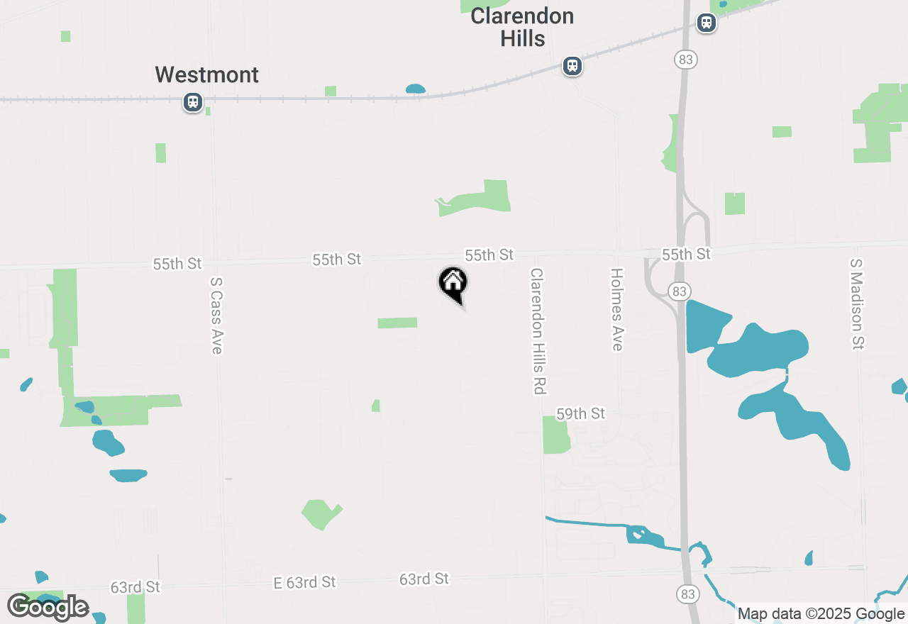 Map of 5610 Bentley Avenue, Clarendon Hills, IL 60514