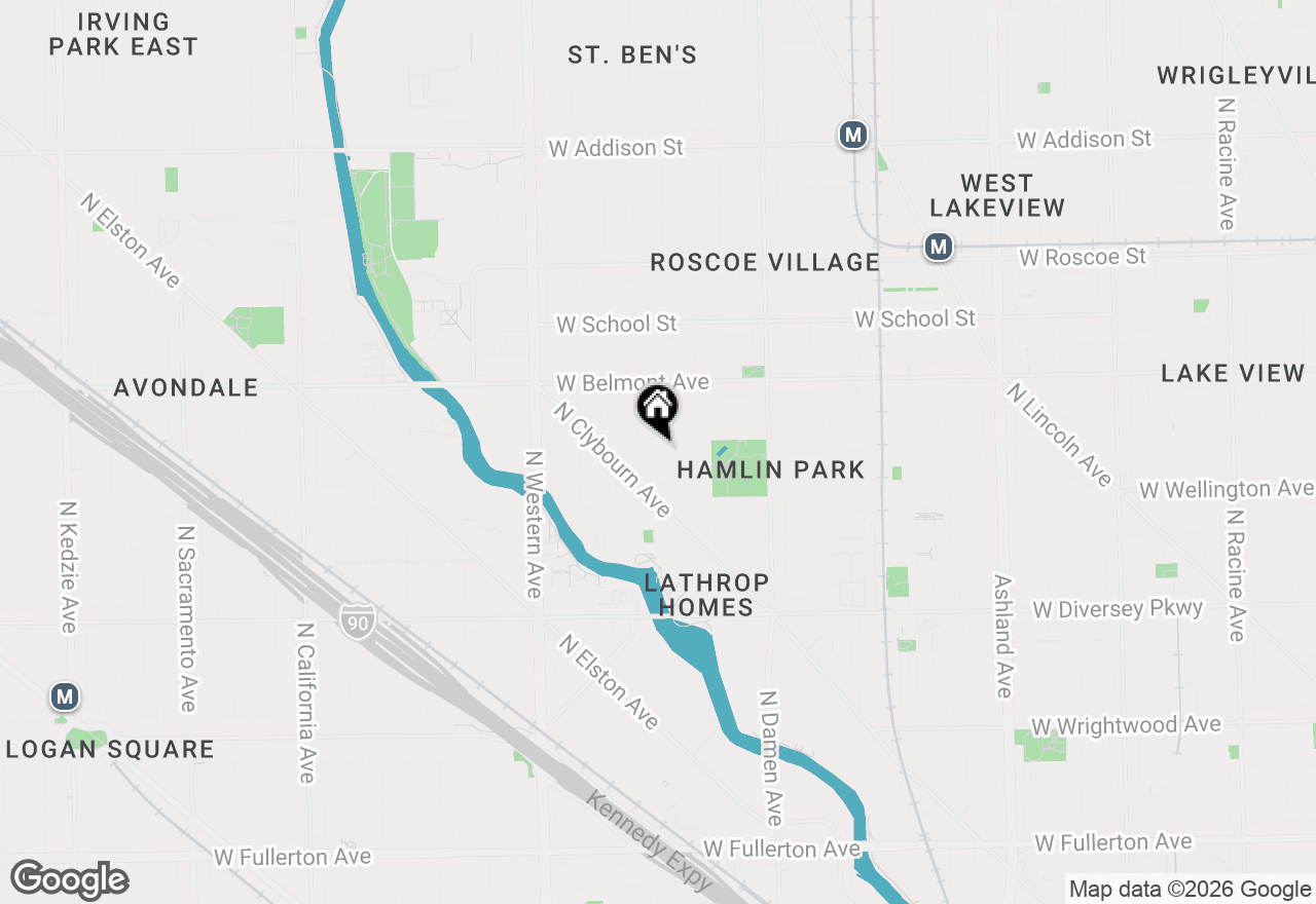 Map of 3051 N Leavitt Street, Chicago, IL 60618