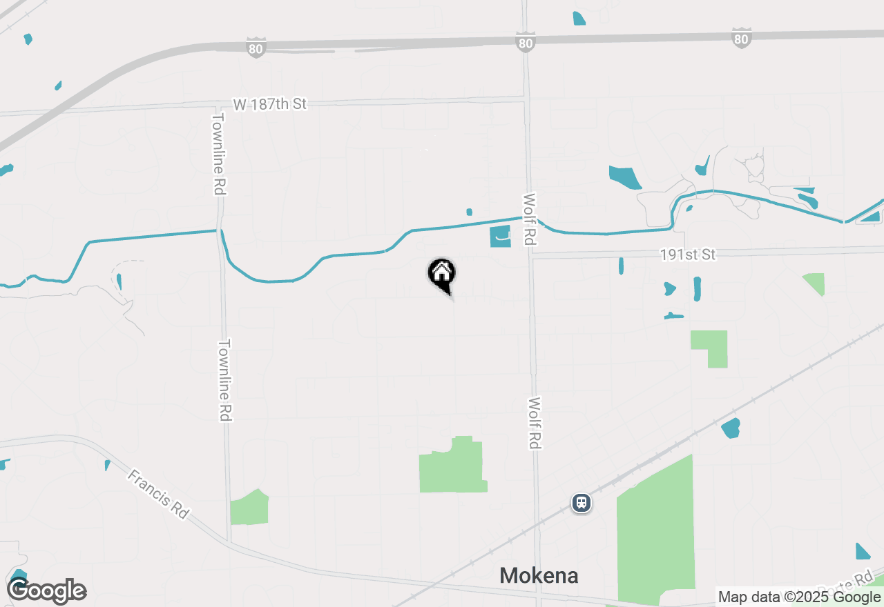 Map of 11421 192nd Street, Mokena, IL 60448