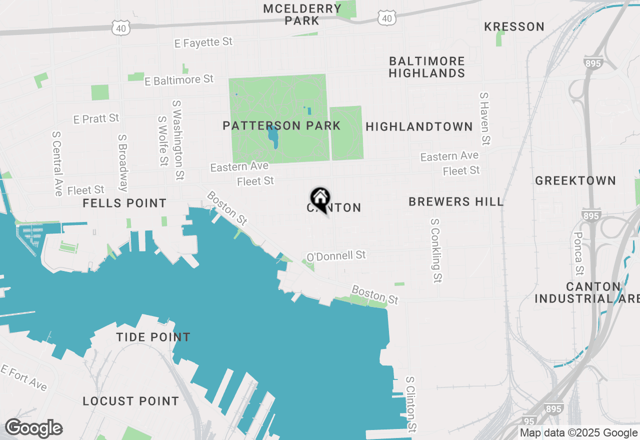 Map of 837 S Kenwood Avenue, Baltimore, MD 21224