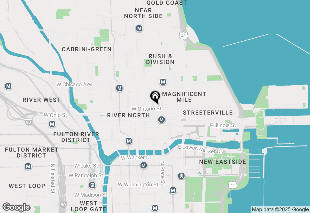 Map of 635 N Dearborn Street #2003, Chicago, IL 60654