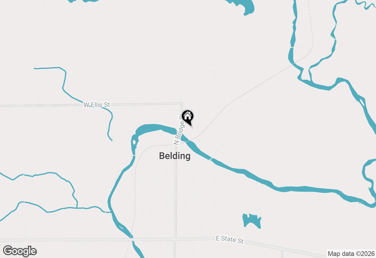 Map of 110 E High Street, Belding, MI 48809