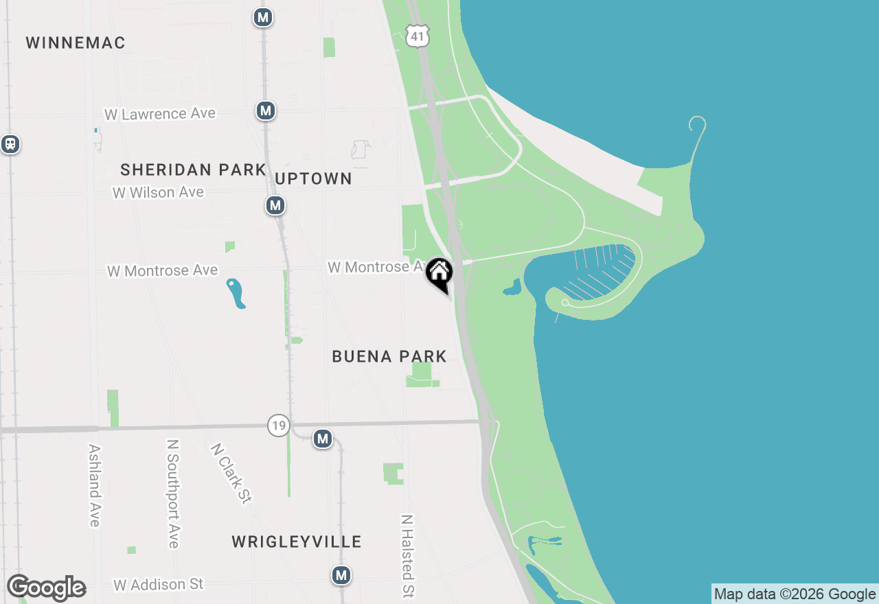 Map of 4250 N Marine Drive #2426, Chicago, IL 60613