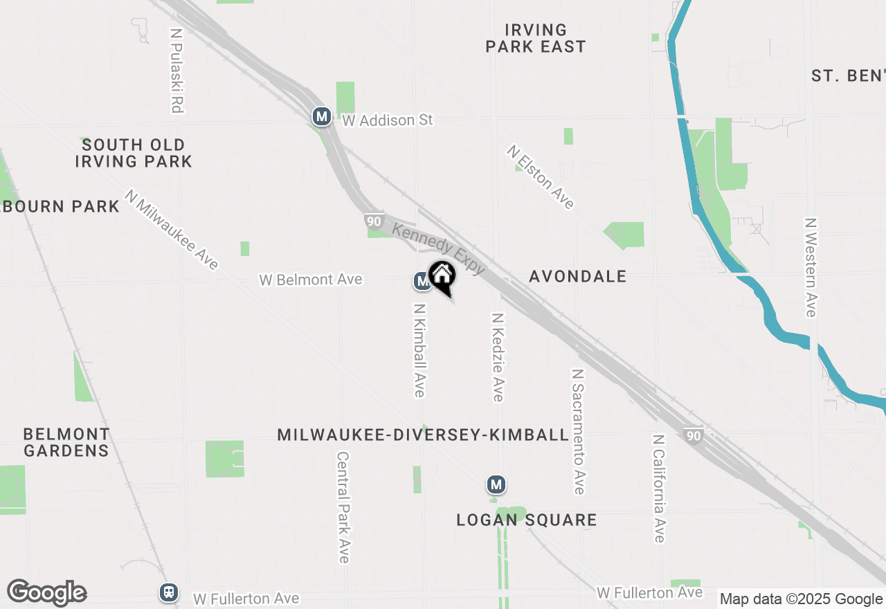 Map of 3117 N Christiana Avenue, Chicago, IL 60618