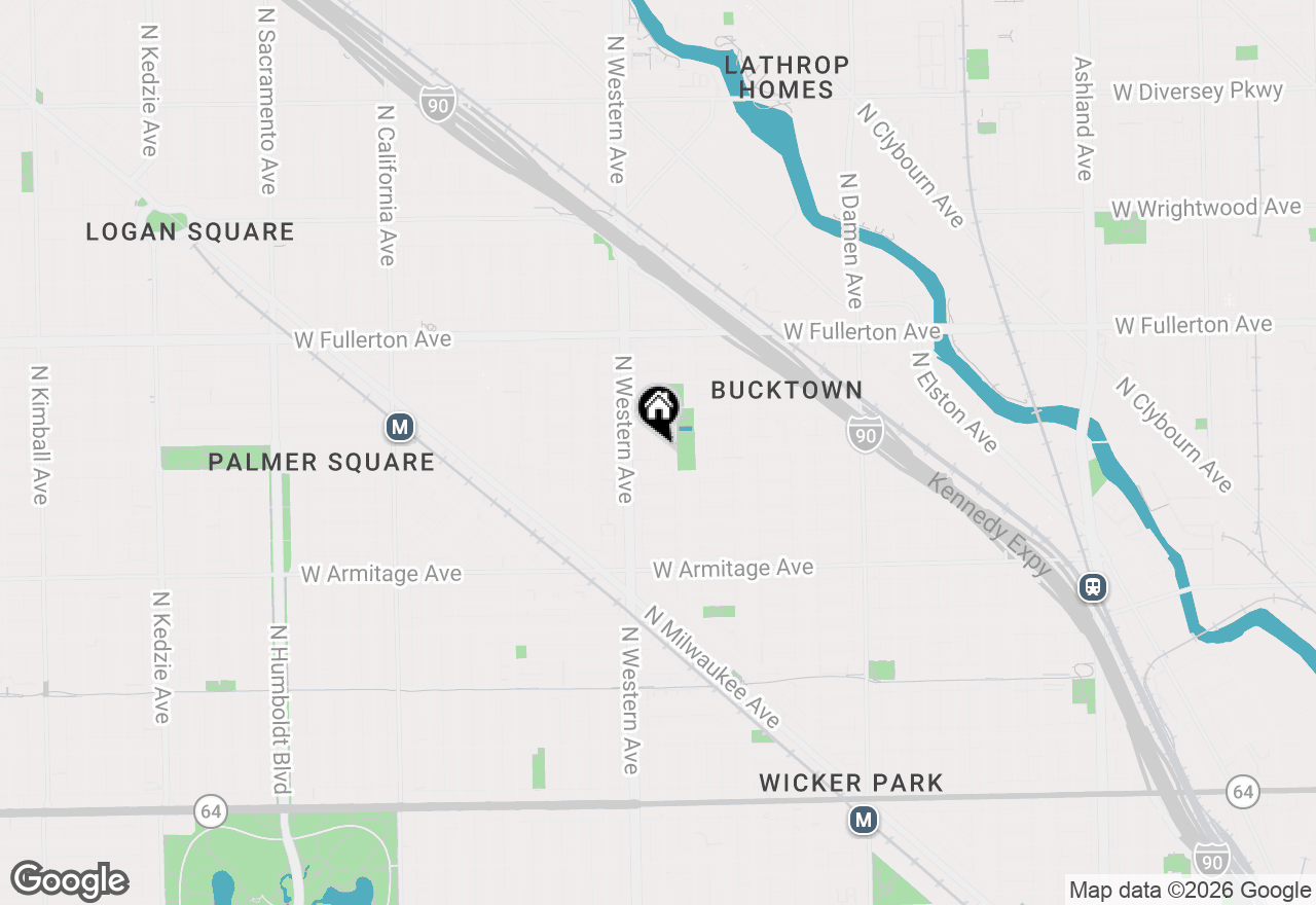 Map of 2147 N Claremont Avenue, Chicago, IL 60647