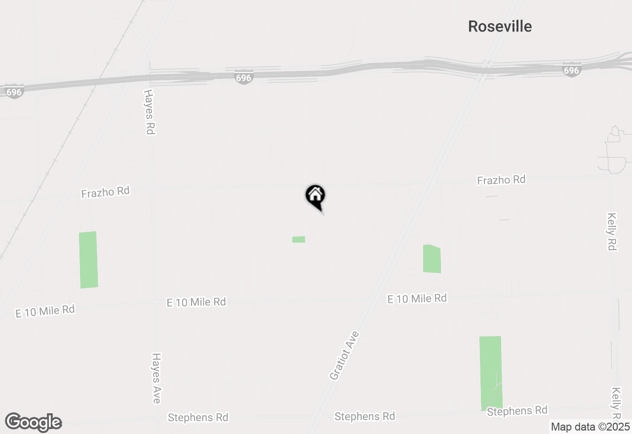 Map of 25687 Dodge Street, Roseville, MI 48066