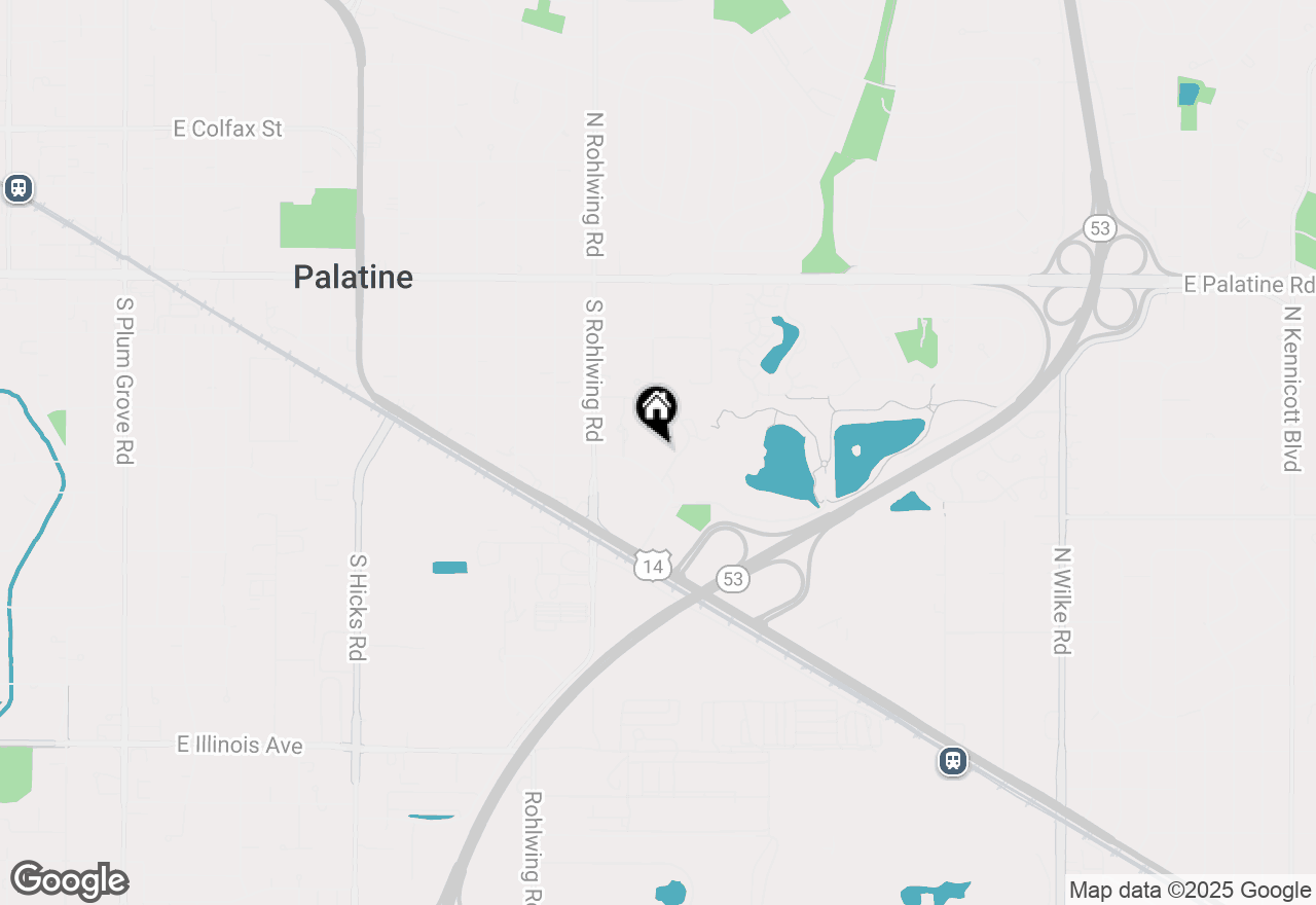 Map of 900 E Wilmette Road #411, Palatine, IL 60074