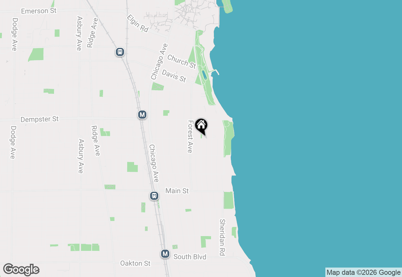 Map of 1201 Michigan Avenue #2, Evanston, IL 60202