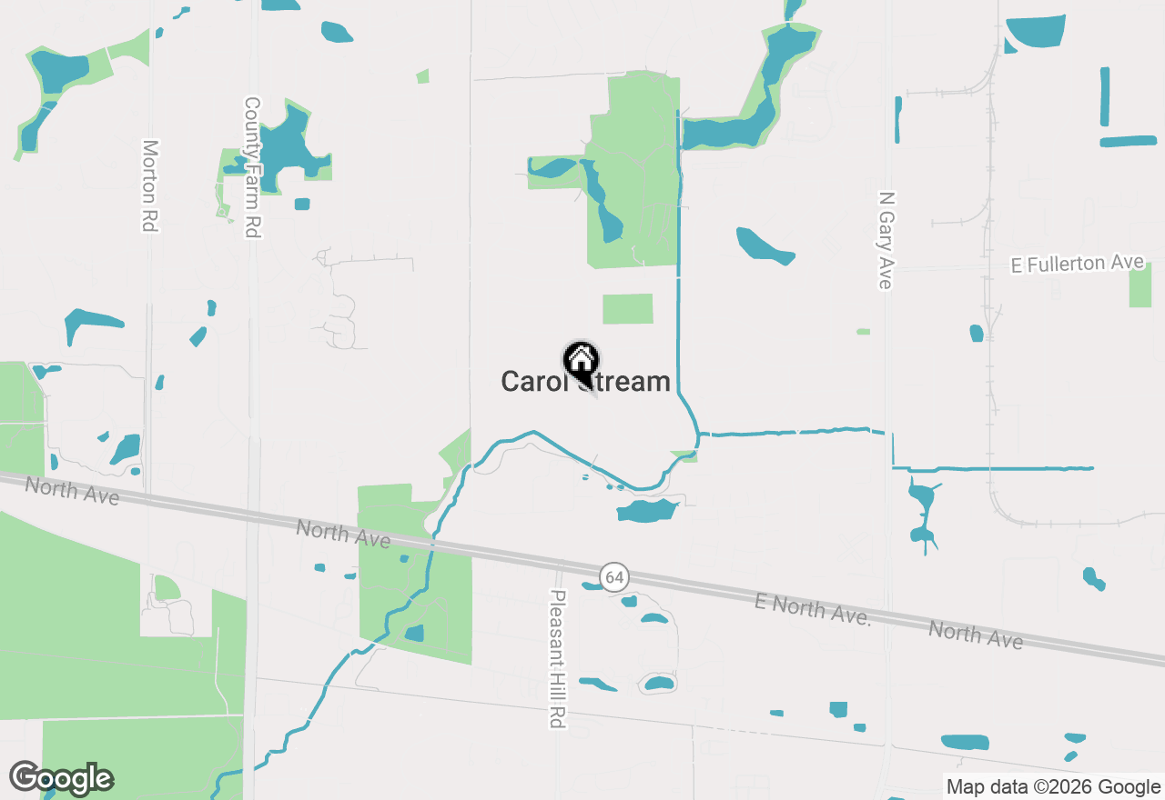 Map of 390 Arrowhead Trail, Carol Stream, IL 60188