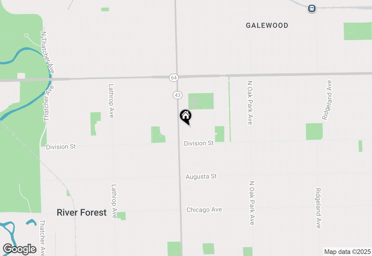 Map of 947 N Marion Street, Oak Park, IL 60302