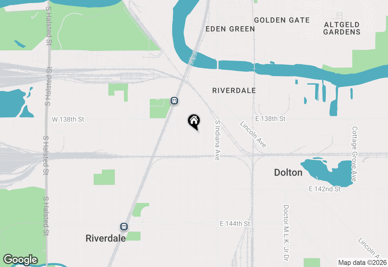 Map of 13845 S Wabash Avenue, Riverdale, IL 60827