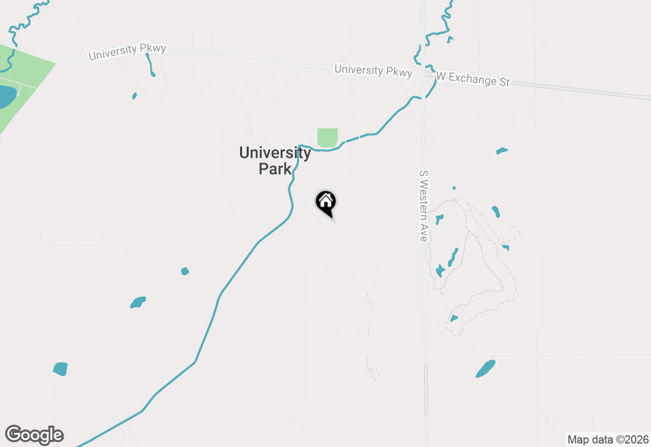 Map of 1034 Monterey Court, University Park, IL 60484