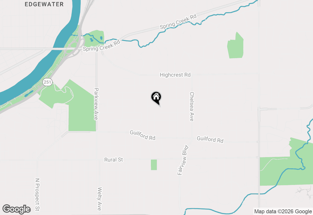 Map of 3107 Barrington Place, Rockford, IL 61107