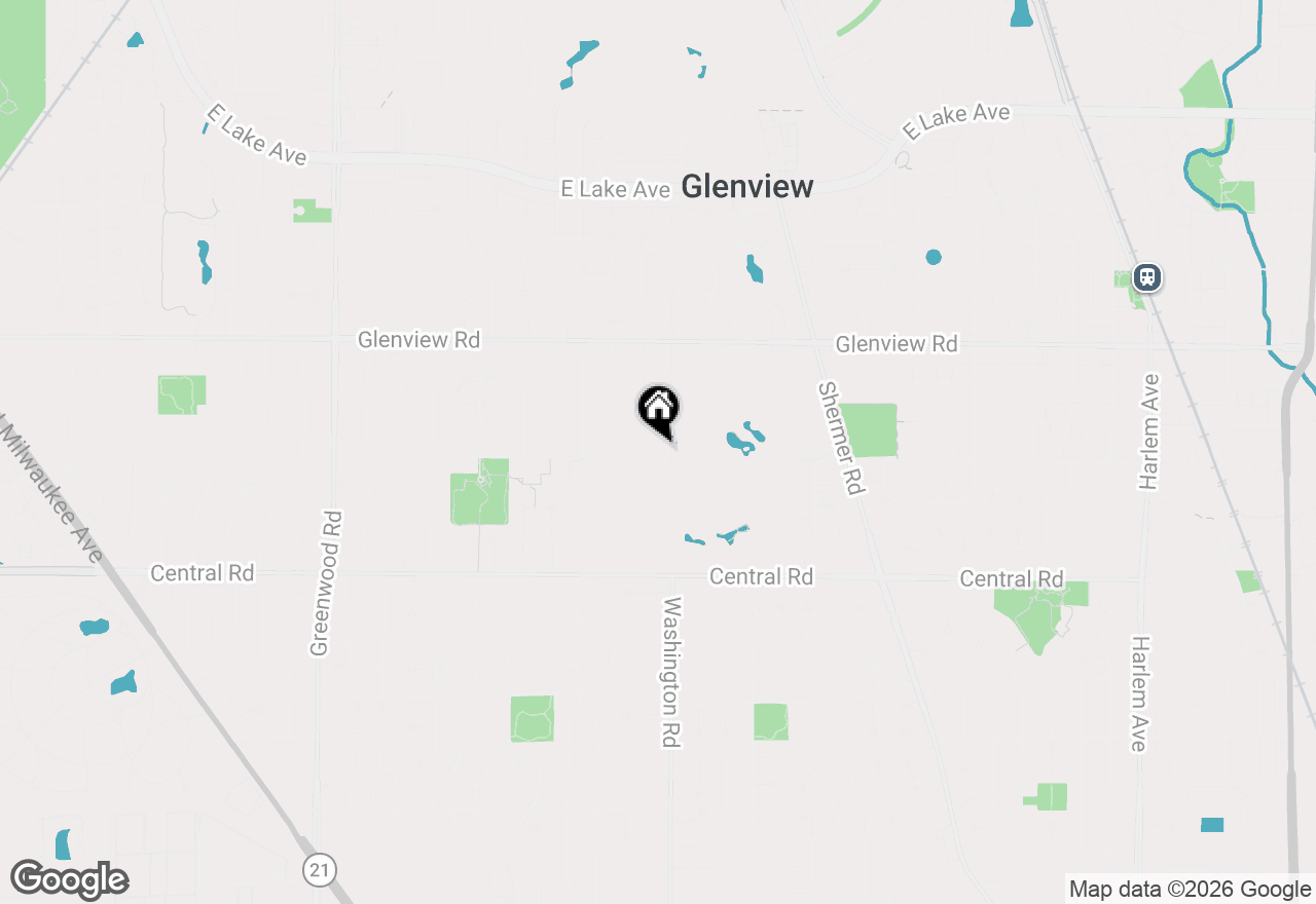 Map of 800 Clover Court, Glenview, IL 60025