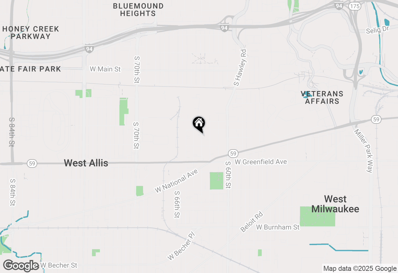 Map of 1129 S 63rd St, West Allis, WI 53214