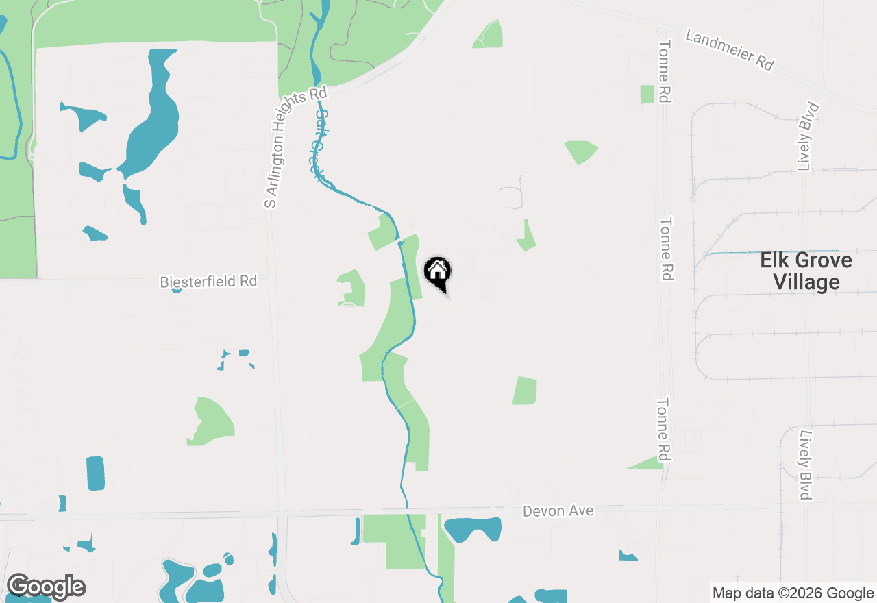 Map of 210 Brookhaven Drive, Elk Grove Village, IL 60007