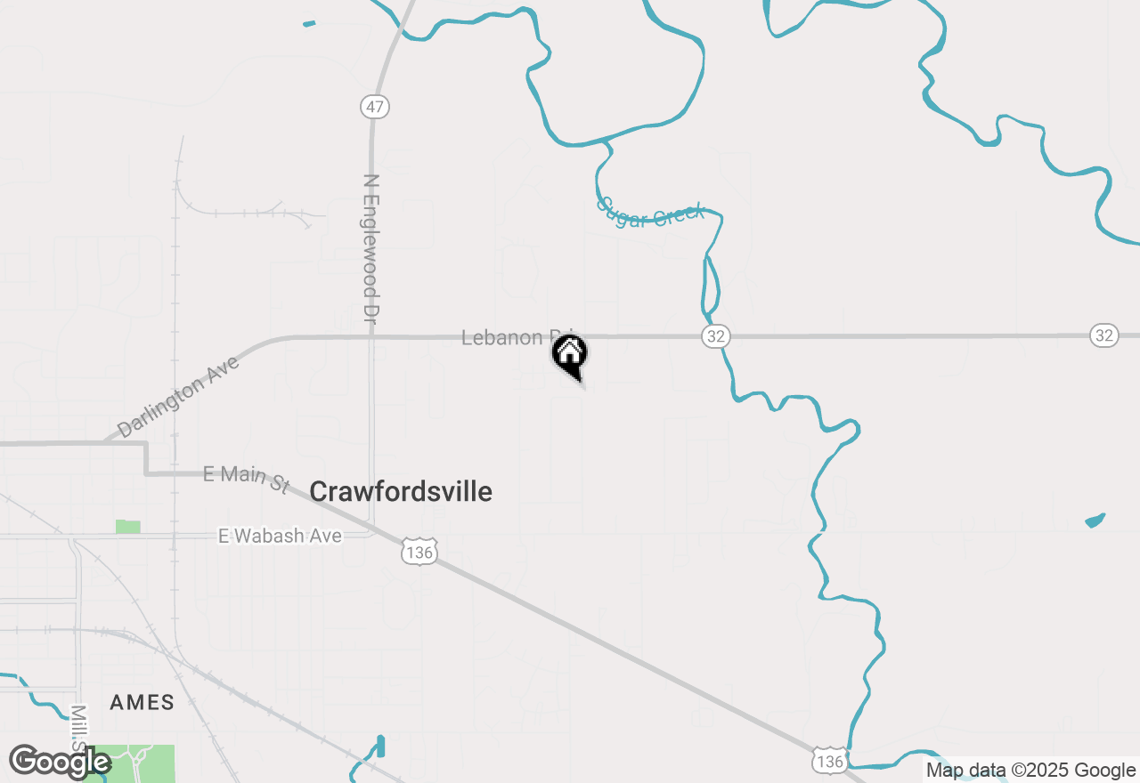 Map of 1503 Eastfield Drive, Crawfordsville, IN 47933