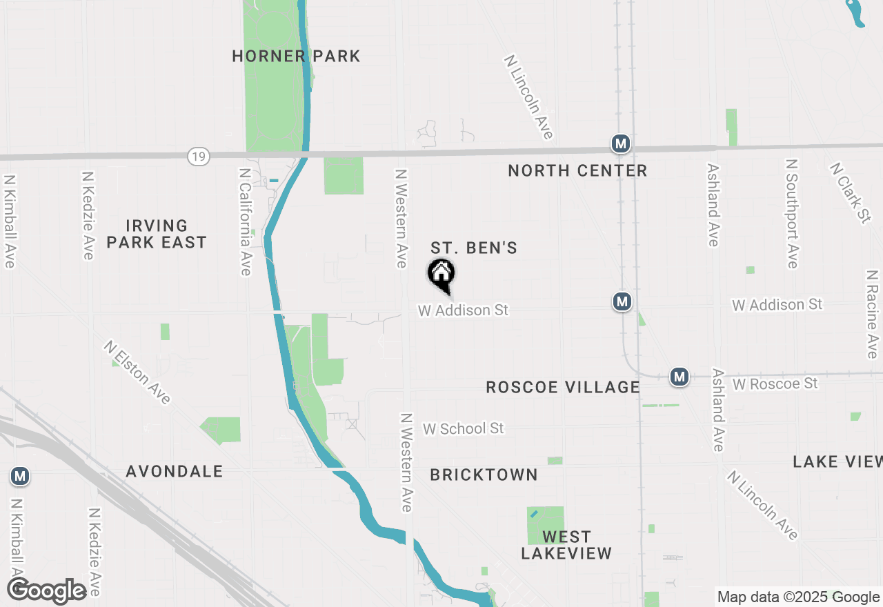 Map of 3610 N Oakley Avenue #2, Chicago, IL 60618