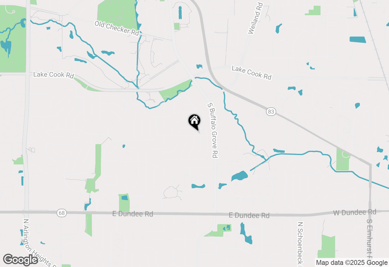 Map of 124 Bernard Drive, Buffalo Grove, IL 60089