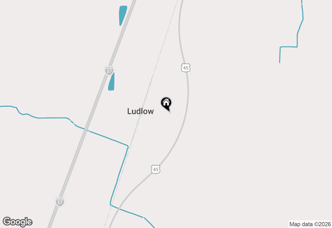 Map of 125 N Church Street, Ludlow, IL 60949