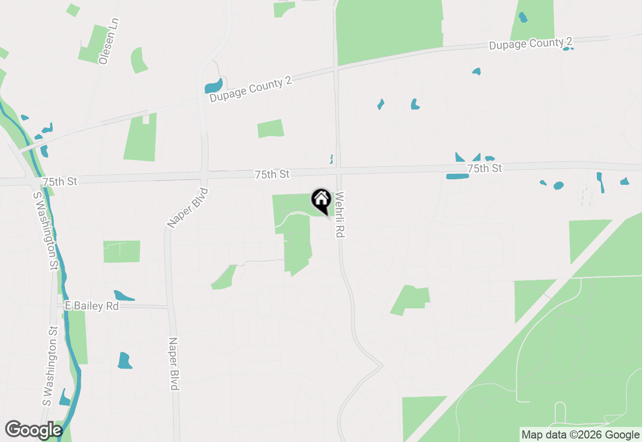 Map of 1404 Chelsea Lane, Naperville, IL 60565