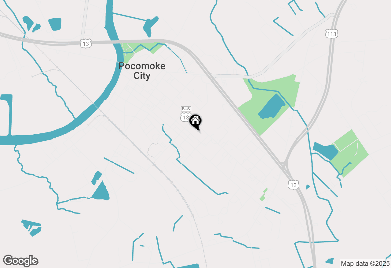 Map of 907 Walnut Street, Pocomoke City, MD 21851