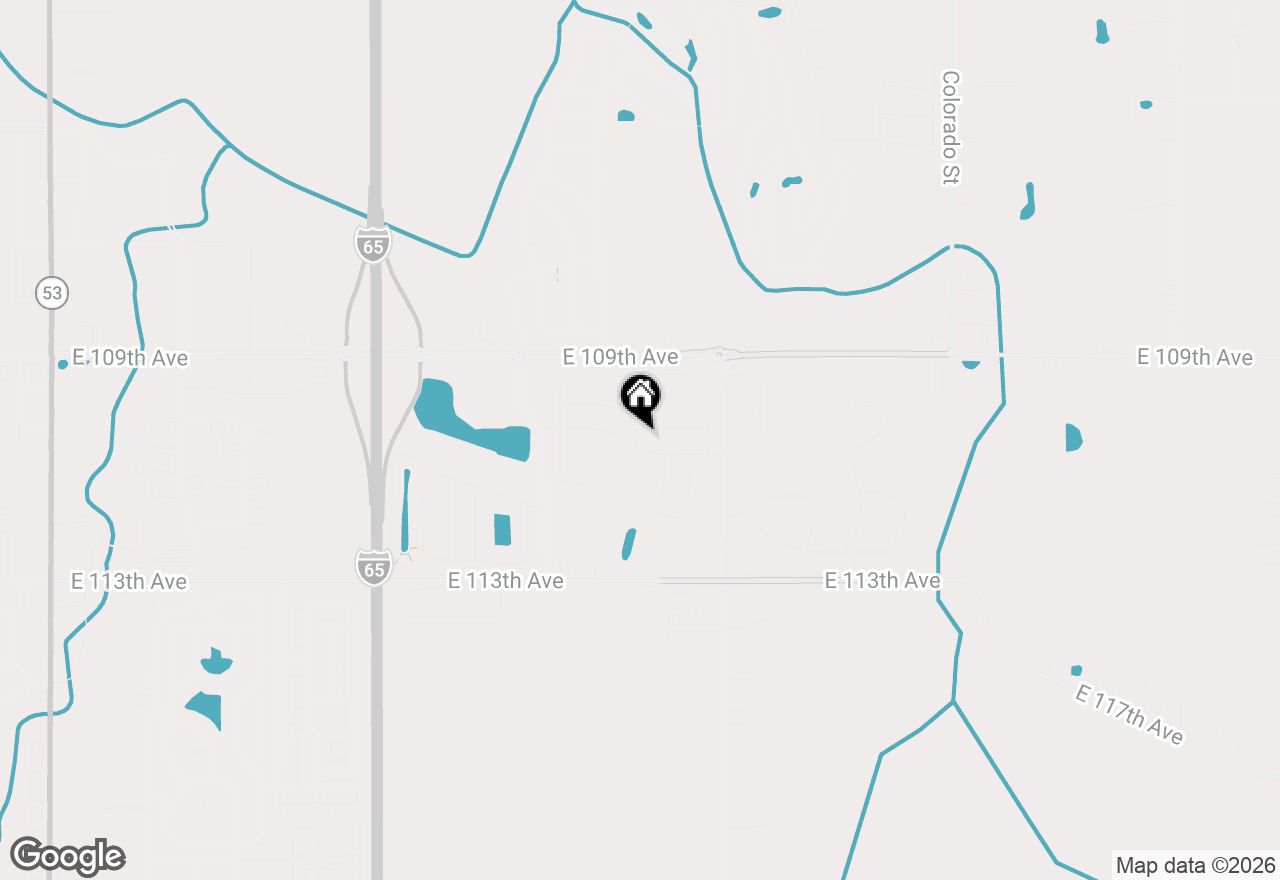 Map of 2215 E 109th Place, Crown Point, IN 46307
