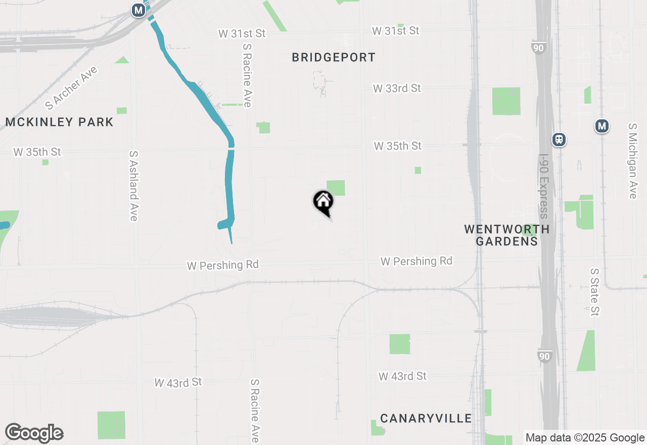 Map of 3758 S Sangamon Street, Chicago, IL 60609