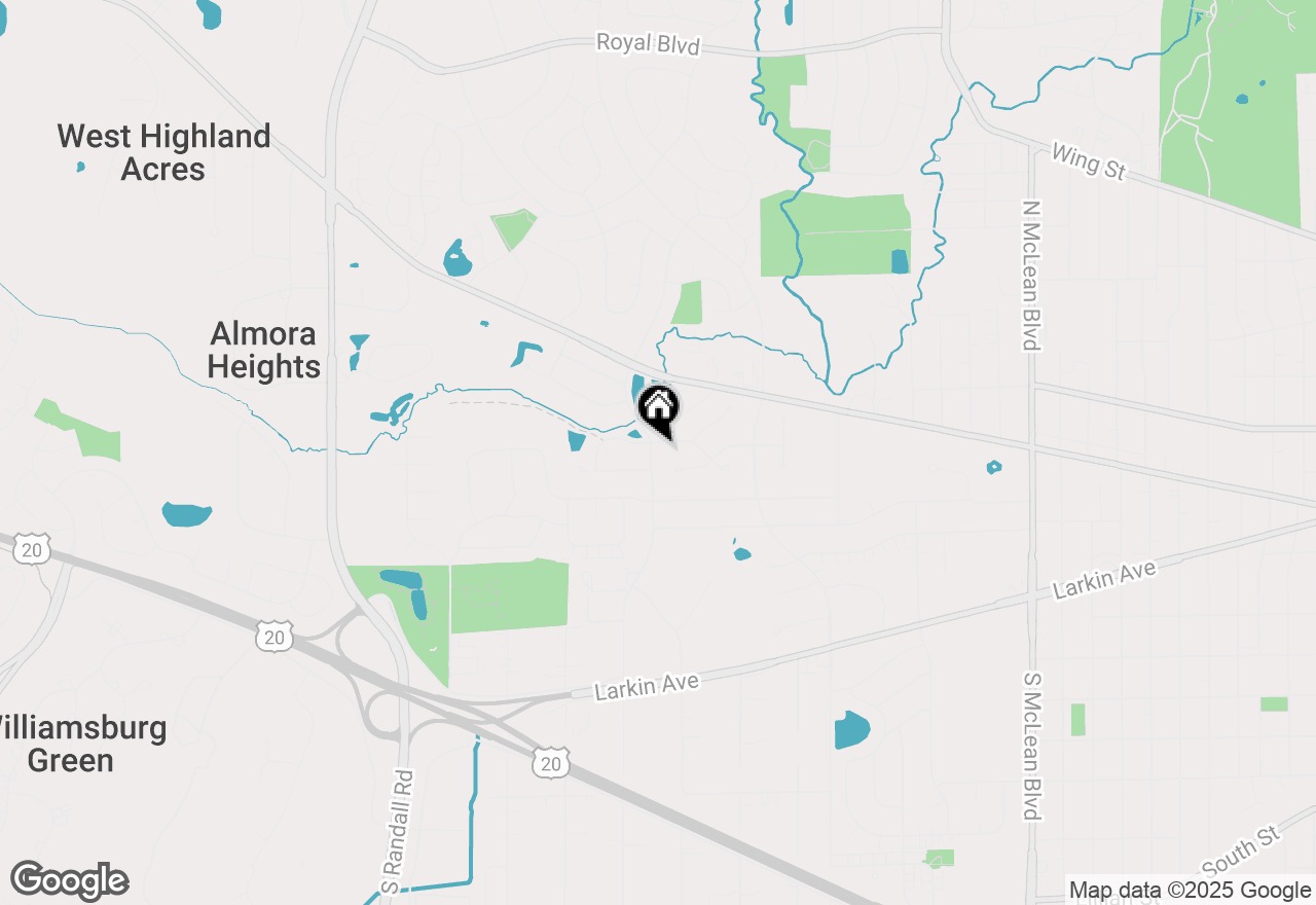 Map of 215 N Airlite Street, Elgin, IL 60123