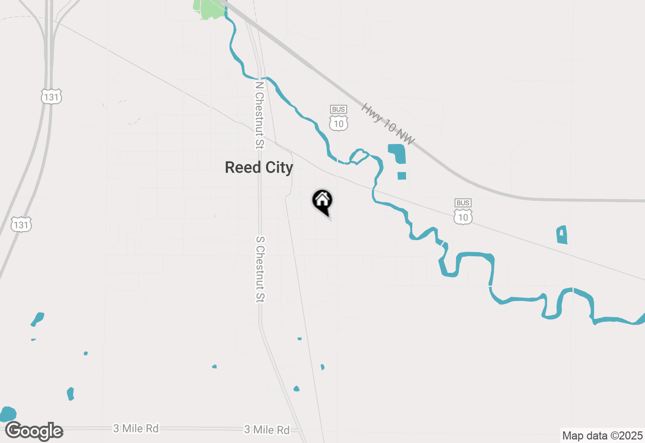 Map of 409 E Lincoln Avenue, Reed City, MI 49677