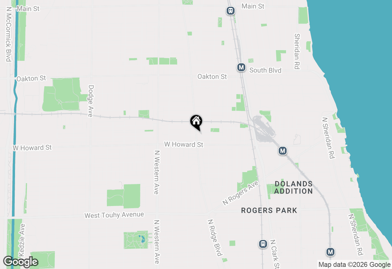 Map of 136 Ridge Avenue #2, Evanston, IL 60202