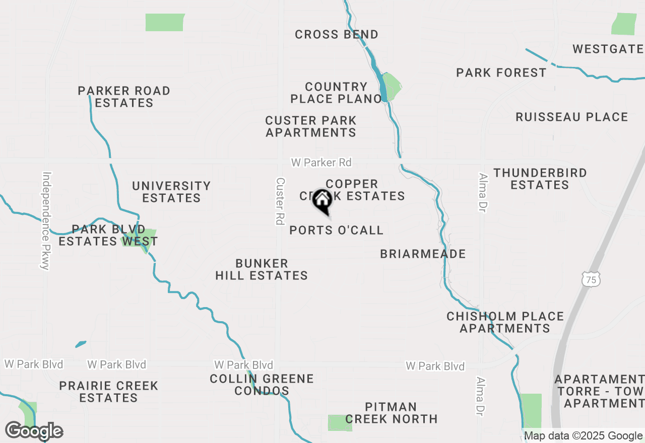 Map of 1900 Ports O Call Drive, Plano, TX 75075