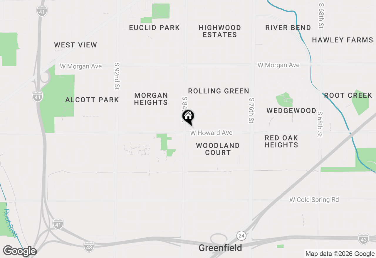 Map of 8322 W Howard Ave #2, Milwaukee, WI 53220