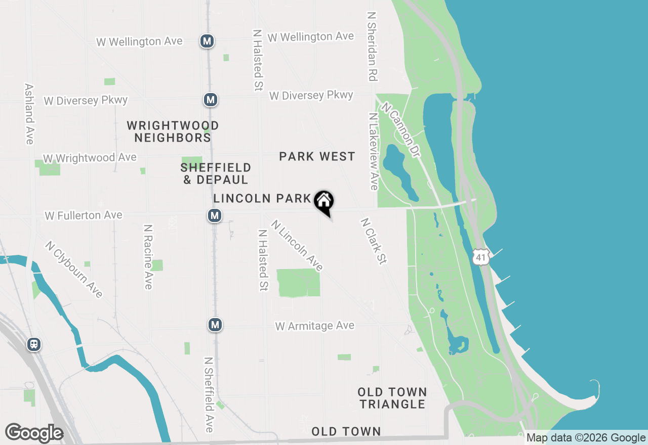 Map of 2333 N Geneva Terrace #4A, Chicago, IL 60614