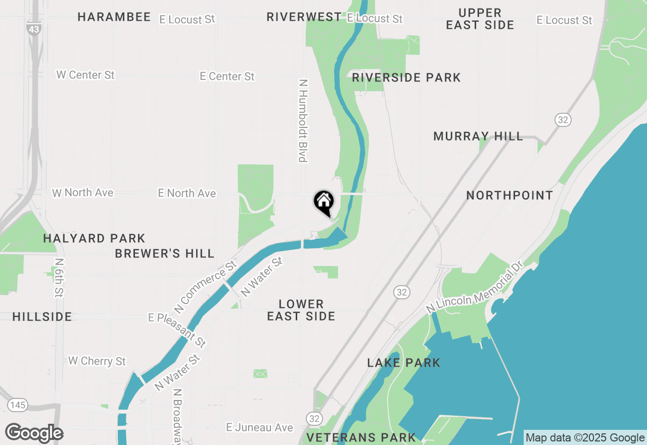 Map of 2106 N Commerce St, Milwaukee, WI 53212