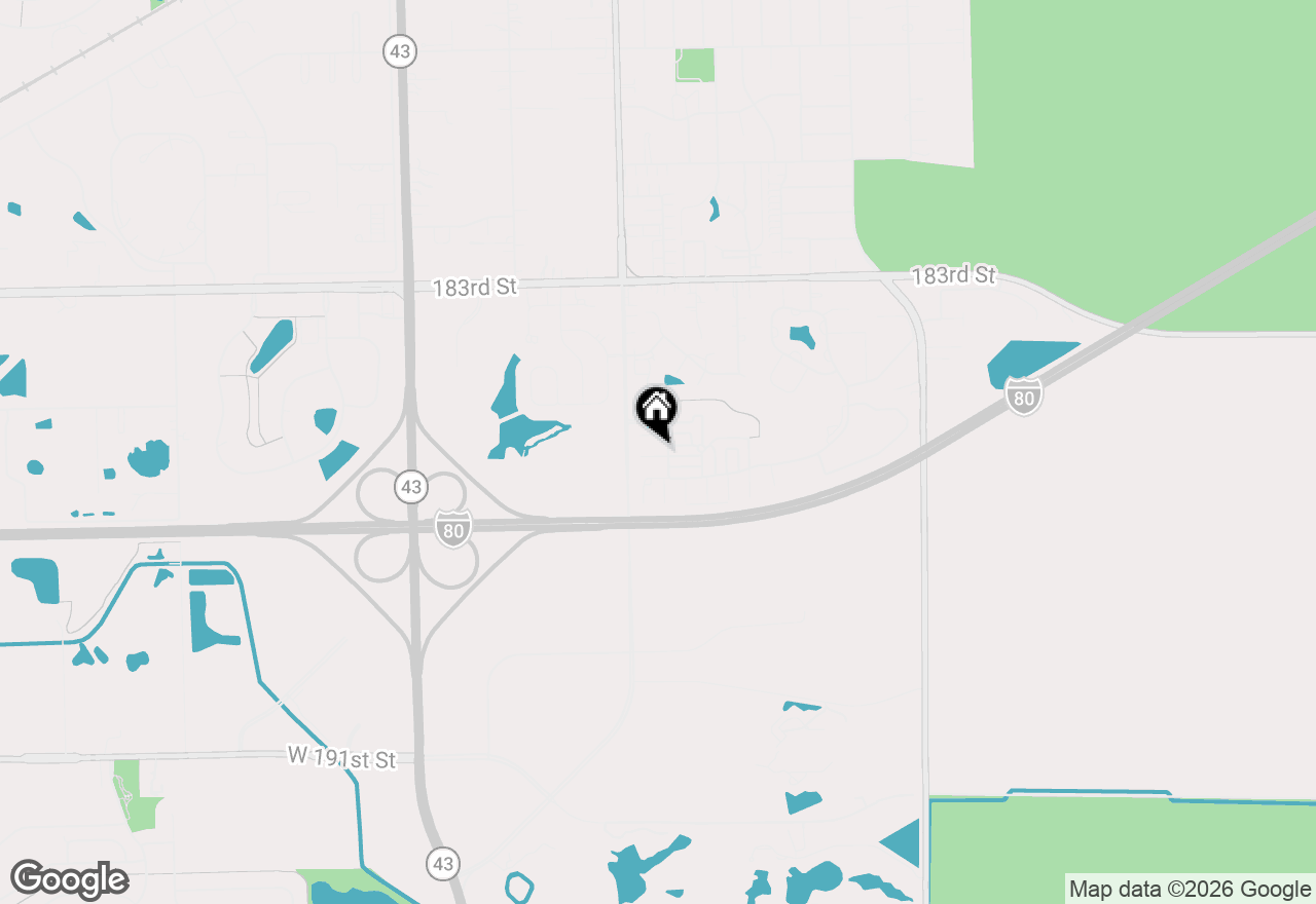 Map of 18608 W Point Drive, Tinley Park, IL 60477