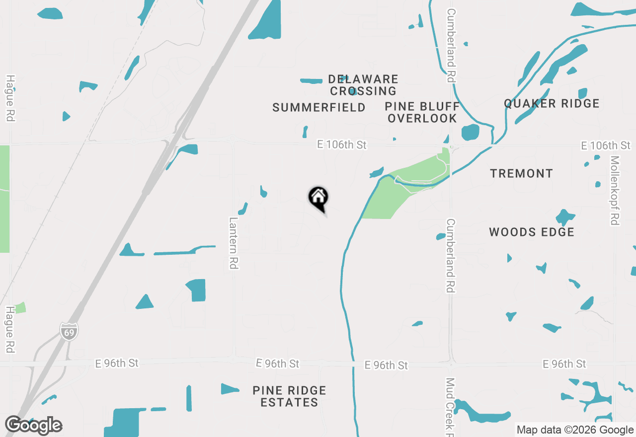 Map of 9216 Wadsworth Court, Fishers, IN 46037