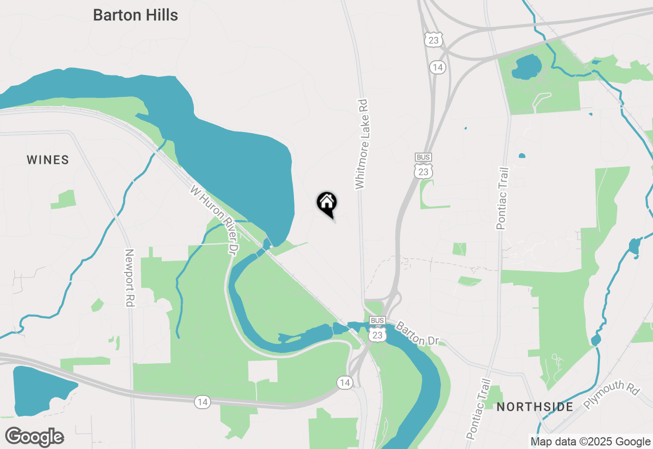 Map of 244 Barton Shore Drive, Ann Arbor, MI 48105