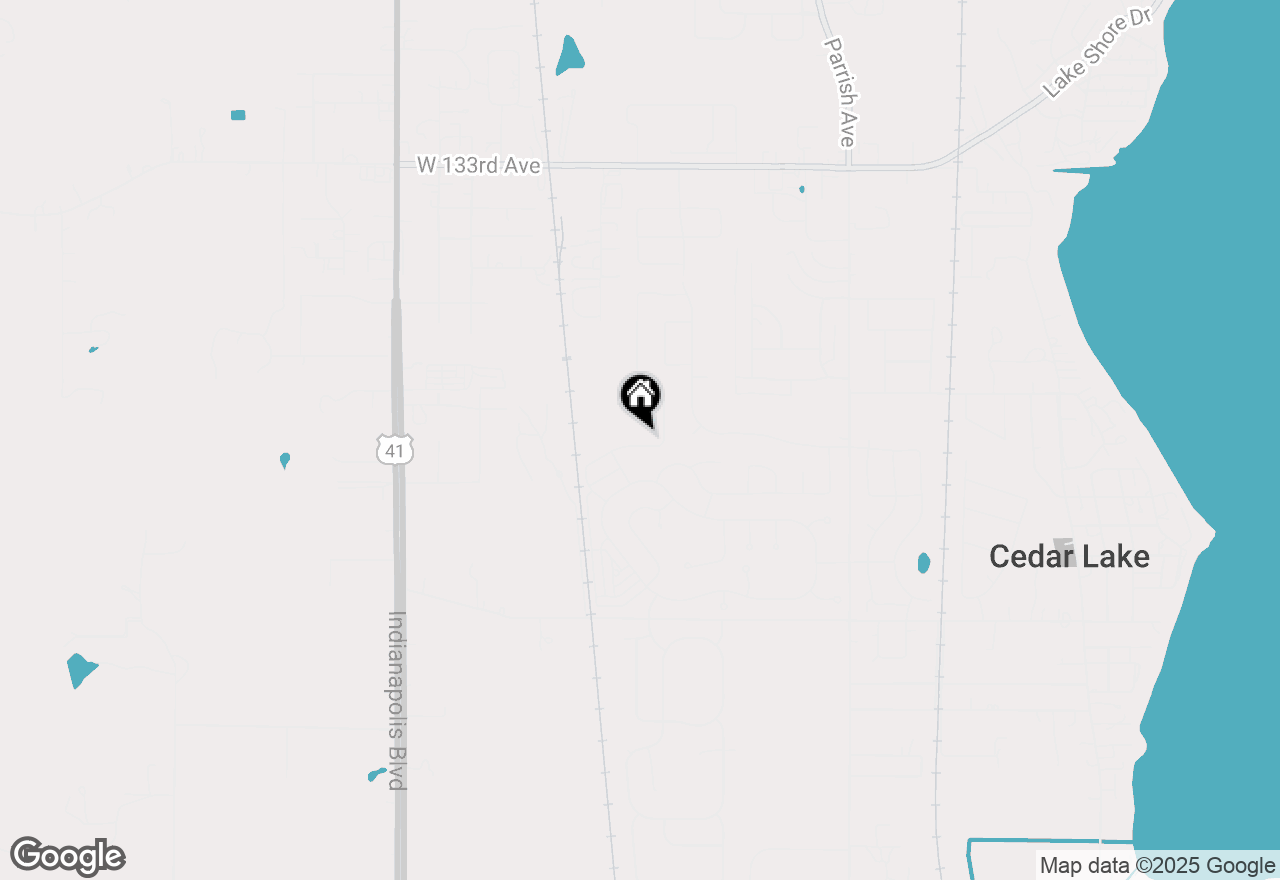 Map of 10320 W 138th Place, Cedar Lake, IN 46303