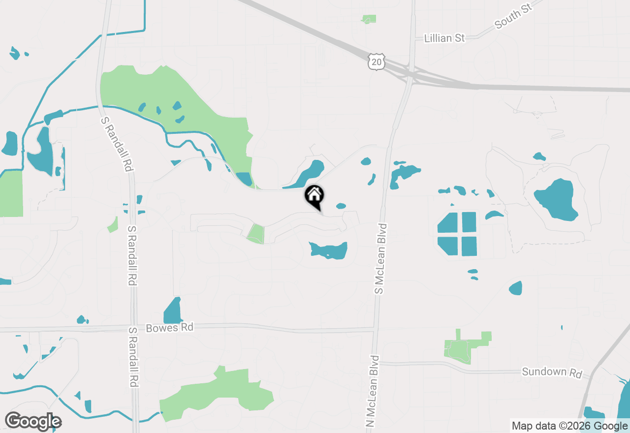 Map of 1672 Pebble Beach Circle, Elgin, IL 60123