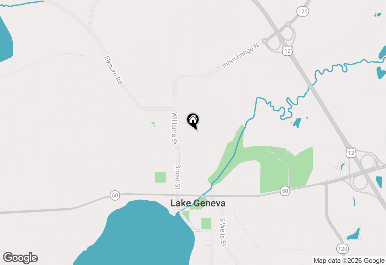 Map of 717 Center St, Lake Geneva, WI 53147