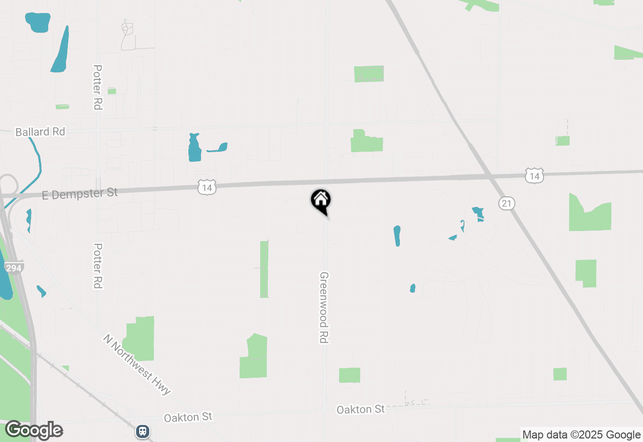 Map of 1632 N Greenwood Avenue, Park Ridge, IL 60068