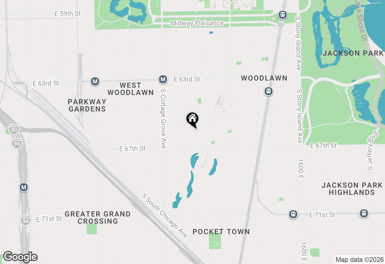Map of 941 E Marquette Road #3W, Chicago, IL 60637