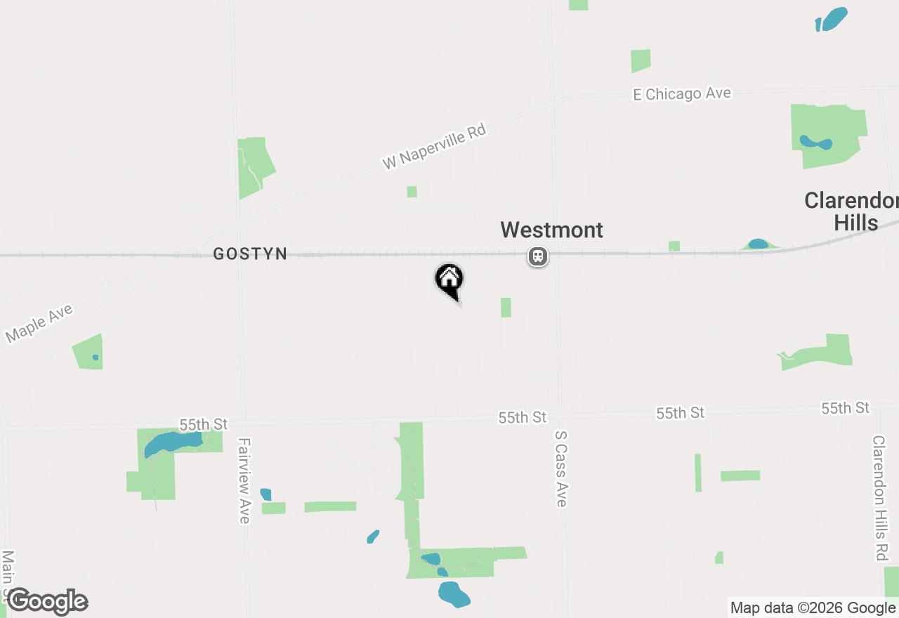 Map of 109 S Hudson Street, Westmont, IL 60559