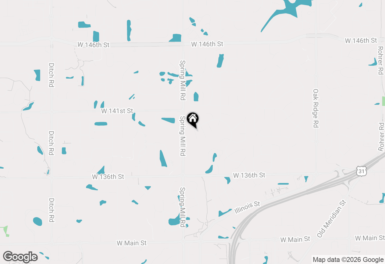Map of 13777 Smokey Hollow Court, Carmel, IN 46032