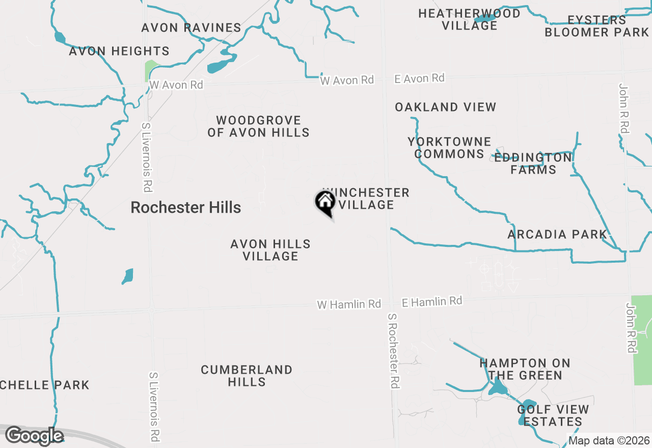 Map of 240 Parkland Drive, Rochester Hills, MI 48307