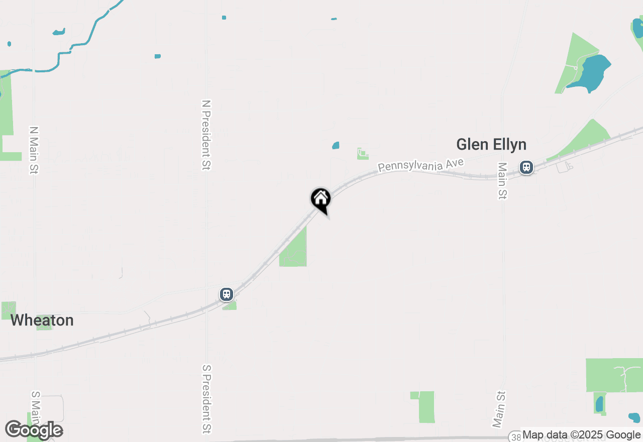 Map of 588 Glendale Avenue, Glen Ellyn, IL 60137