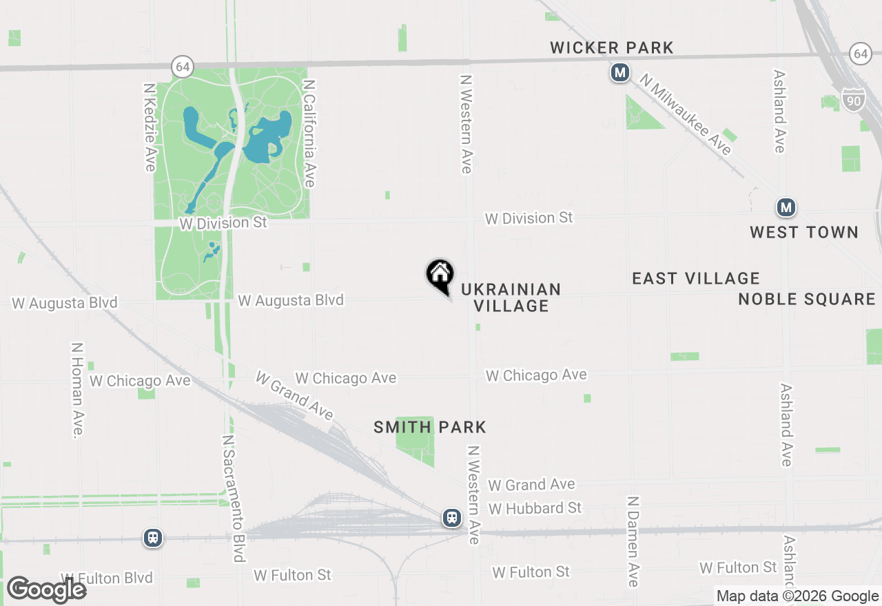 Map of 2449 W Augusta Boulevard #3, Chicago, IL 60622