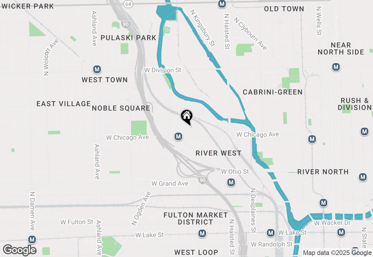 Map of 1059 W Fry Street #1, Chicago, IL 60642